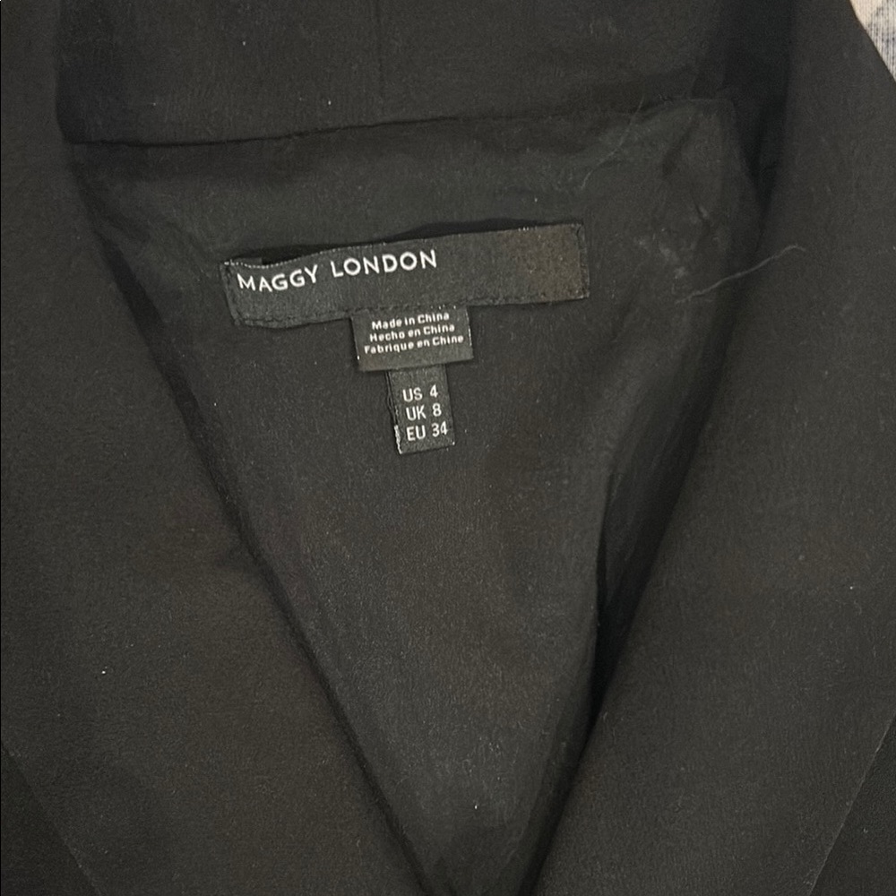 Maggy London Black Tailored vest